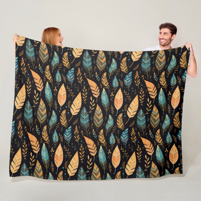 Boho Verlasse aquamarin Fleecedecke (Beispiel)