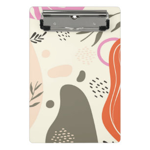 Boho verlasse Art Spiral Foto Notebook Mini Klemmbrett