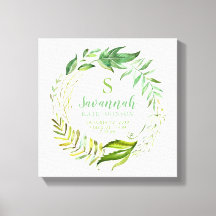 Boho Verlasse Personalisierte Baby Birth Stats