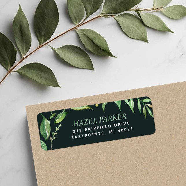 Boho Verlasse Personalisierte Rücksendeadressen-Au (Von Creator hochgeladen)