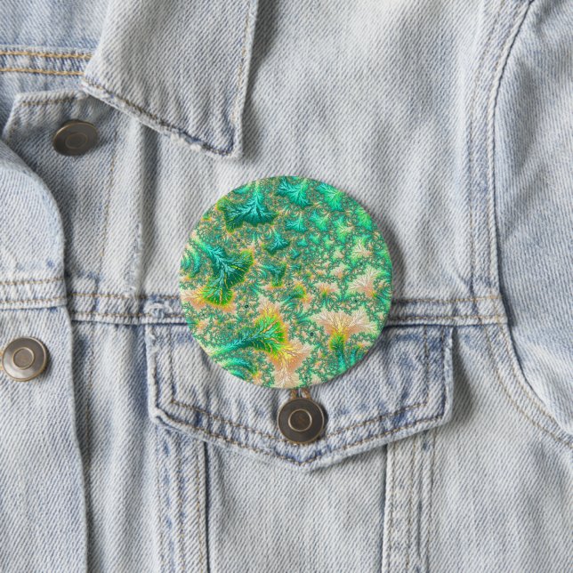 Boho-verschwommene, trippige, fraktale, abstrakte  button (Beispiel)