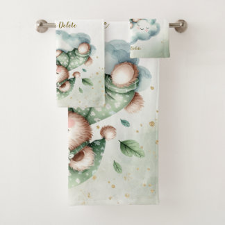 Boho vert dormant Teddy Ours mou