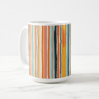 Boho Vertikalstreifen Kaffeetasse