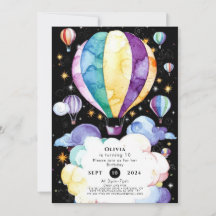 Boho Verzauberung Heißluftballon Geburtstag