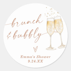 Boho Vielen Dank für den Sticker Brunch & Bubbly