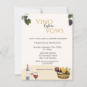 Boho Vino avant de prononcer une invitation à la d