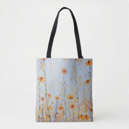 Boho Vintag Blue Wildblumen Tasche