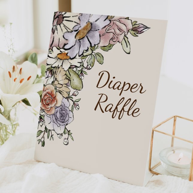 Boho Vintag Floral Baby Duschkabine Windelwanne Sockelschild (Von Creator hochgeladen)