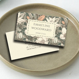 Boho Vintag Floral Botanic Business Card Visitenkarte