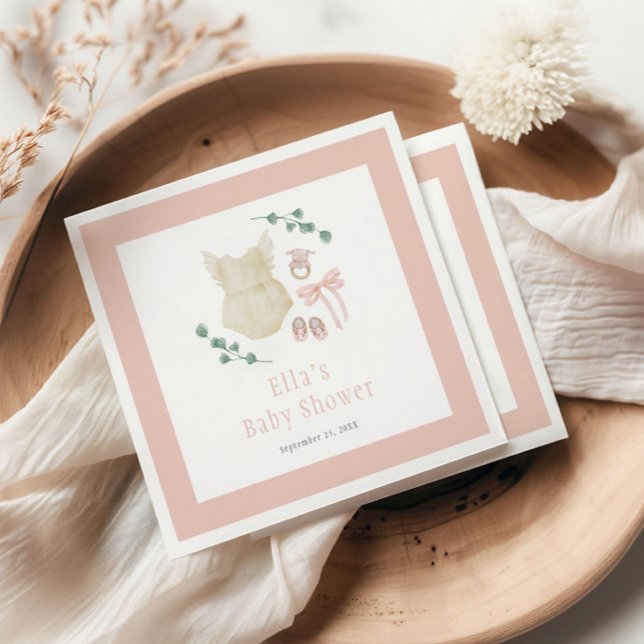 Boho Vintag Outfit Babydusche Serviette (Von Creator hochgeladen)