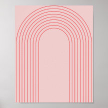 Boho Vintag Rosa und Roter Regenbogen Arch 4