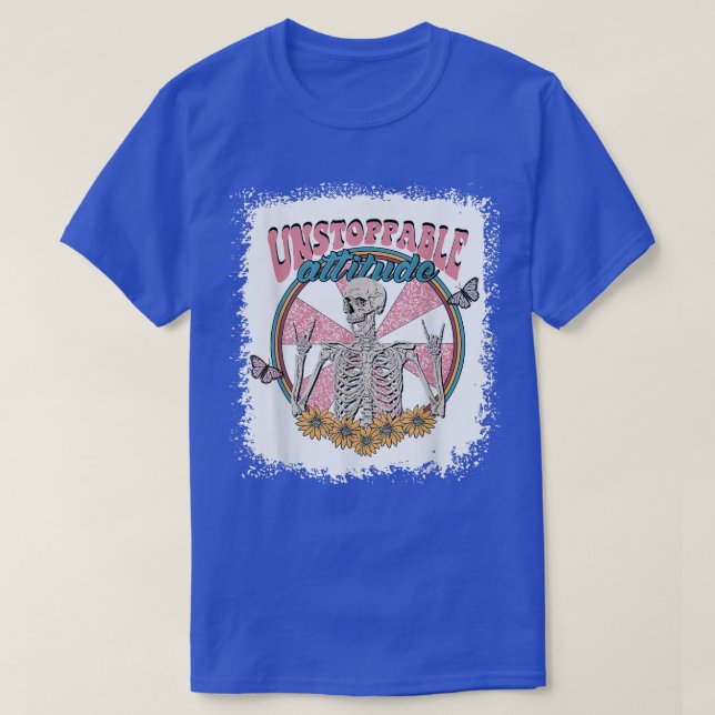 Boho Vintag unaufhaltsam Attitude Womens Sarcastic T-Shirt (Design vorne)