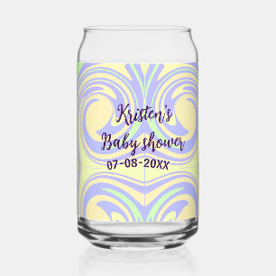 Boho violet vert baby shower marbre rustique moder