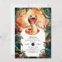 Boho Viper Snake Birthday