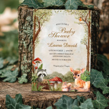 Boho Wald Woodland Tiere Rustic Baby Dusche