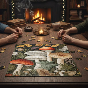 Boho-Waldpilze-Wildblumengarten