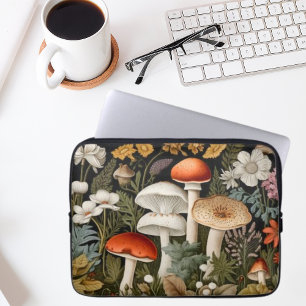 Boho-Waldpilze-Wildblumengarten-Sport Laptopschutzhülle
