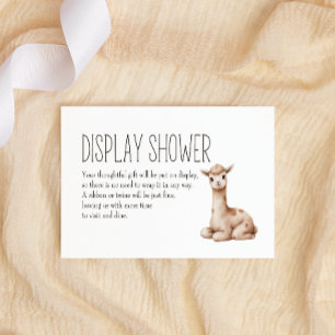 Boho Waldtiere Baby Display Dusche Mitteilungskarte