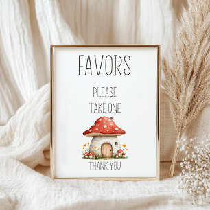 Boho-Waldtiere-Baby-Shower-Geschenke-Schild Poster