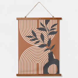 Boho Wall Art Wandteppich Mit Holzrahmen