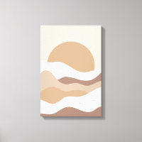 Boho-Wandkunst in Beige – Minimalistisches Poster