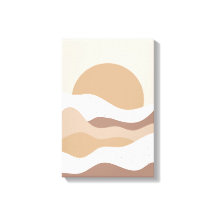 Boho-Wandkunst in Beige – Minimalistisches Poster