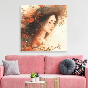 Boho-Wandkunst „Umarmung der Mutter Natur“ Leinwanddruck