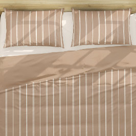 Boho-Warm-Neutral-Gestreiftes Muster Minimalistisc