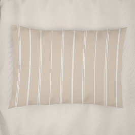 Boho Warme Neutrale Gestreifte Muster Minimalistis Kissenbezug