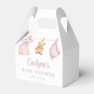 Boho Wäscheleine Dusty Rose Mädchen Baby-Party Geschenkschachtel