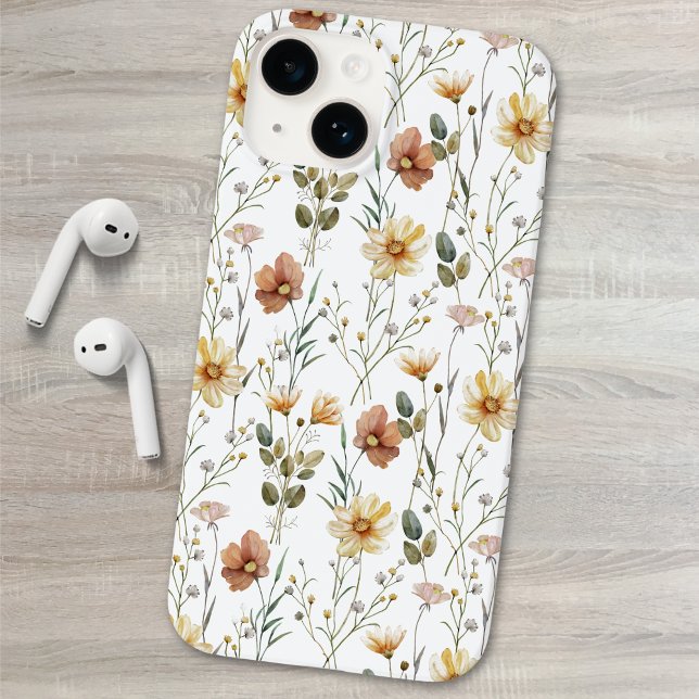 Boho-Wasserfarbe-Wildblume Case-Mate iPhone 14 Hülle (Von Creator hochgeladen)