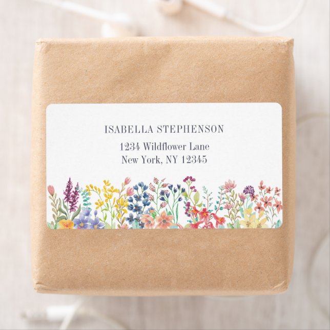 Boho-Wasserfarbe-Wildblumen-Blumenmuster  (Insitu)