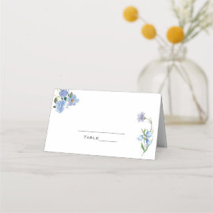 Boho-Wasserfarben-Wildblumen-Hochzeitsplatzkarte Platzkarte