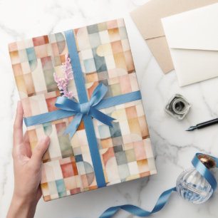 Boho Watercolor Abstrakt Art Geschenkpapier