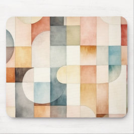 Boho Watercolor Abstrakt Art Mousepad