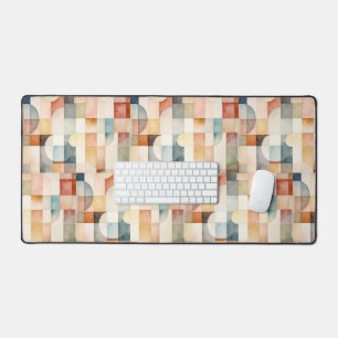Boho Watercolor Abstrakt Art Schreibtischunterlage