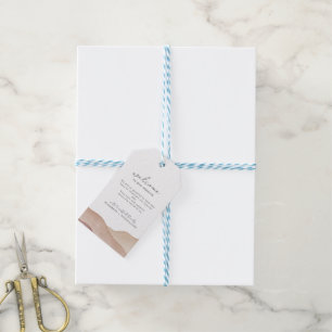 Boho Watercolor Abstrakt Gentle Fawn Willkommen Geschenkanhänger