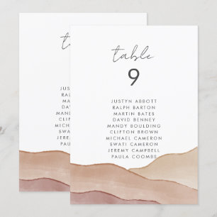 Boho Watercolor Abstrakt   Kartensitzkarte