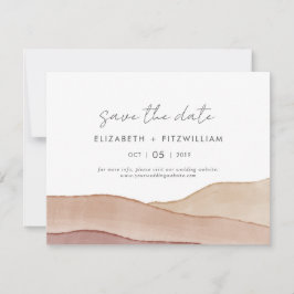 Boho Watercolor Abstrakt Wedding Save The Date