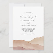 Boho Watercolor Abstrakte Hochzeit von