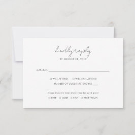 Boho Watercolor Abstrakte Hochzeitsmahlzeit RSVP Karte