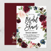 Boho Watercolor Autumn Floral Wreath Brautparty
