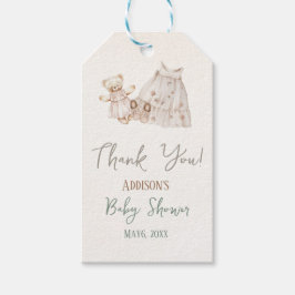 Boho Watercolor Babydusche Geschenkanhänger