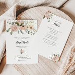 Boho Watercolor Blume Bat Mitzvah mit Details Einladung<br><div class="desc">Dieses schlichte, elegante Bat Mitzvah lädt zu einem boho rustikalen Bouquet aus Aquarellfarben und Grün in neutralen Tönen von Pfirsichterrakotta und Elfenbein mit dunklem Text und Schrift ein. Auf der Rückseite der Einladung finden Sie hübschere Blumensträuße, wo Sie weitere Details für Ihre Gäste wie Empfang, uAwg und Fahrplan hinzufügen können....</div>