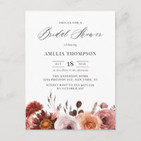Boho Watercolor Blume Garland Fall Brautparty