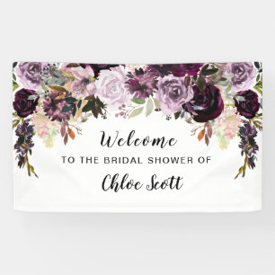 Boho Watercolor Brautparty Begrüßung Banner