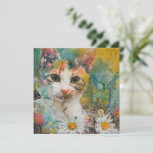 Boho Watercolor Cats - Earthy Feline Art (3)