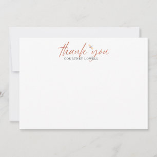 Boho Watercolor Dragonfly DANK IHNEN Mitteilungskarte