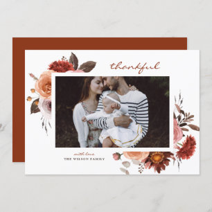 Boho Watercolor Fall Blume Foto Erntedank