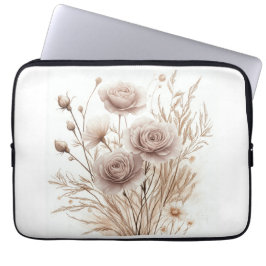 Boho Watercolor Floral Electronics Sac - Elégant &